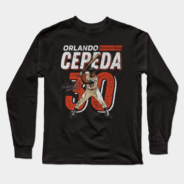 Orlando Cepeda San Francisco Dash Long Sleeve T-Shirt by Jesse Gorrell